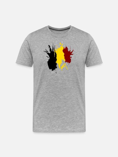 belgium pepigo - Men's Premium Organic T-Shirt - heather grey