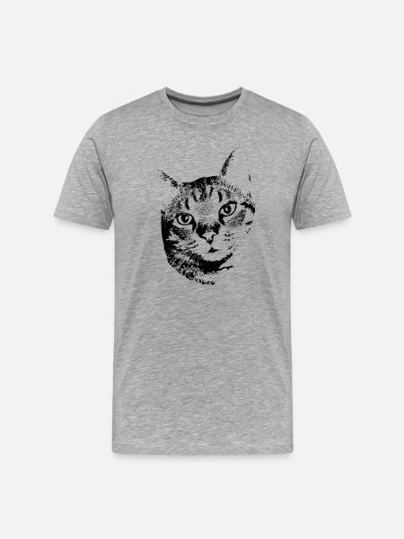Cat Kitten Cat Shirt Gift - Men's Premium Organic T-Shirt - heather grey
