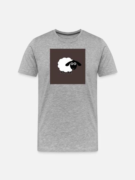 Sheep Sheep Lamb - Men's Premium Organic T-Shirt - heather grey
