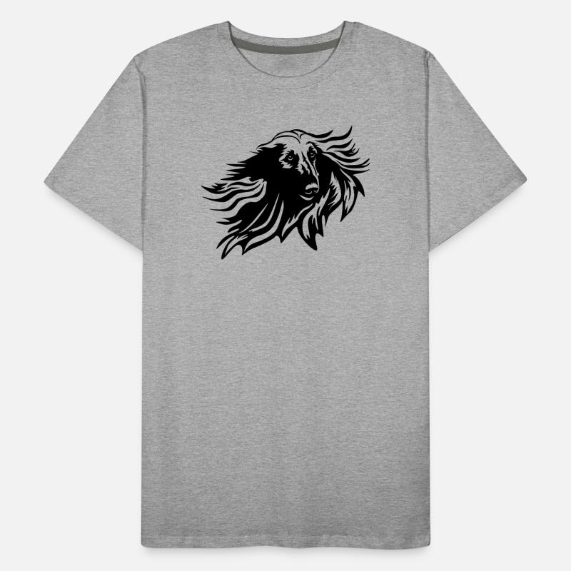 Afghanen Kopf Männer Premium Bio T-Shirt