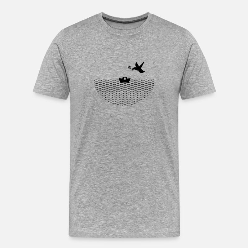 Arche Noah - Männer Premium Bio T-Shirt - Grau meliert