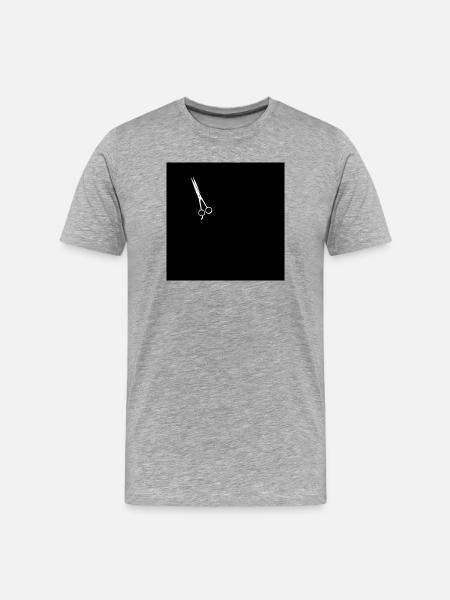 Barber scissors - Men's Premium Organic T-Shirt - heather grey