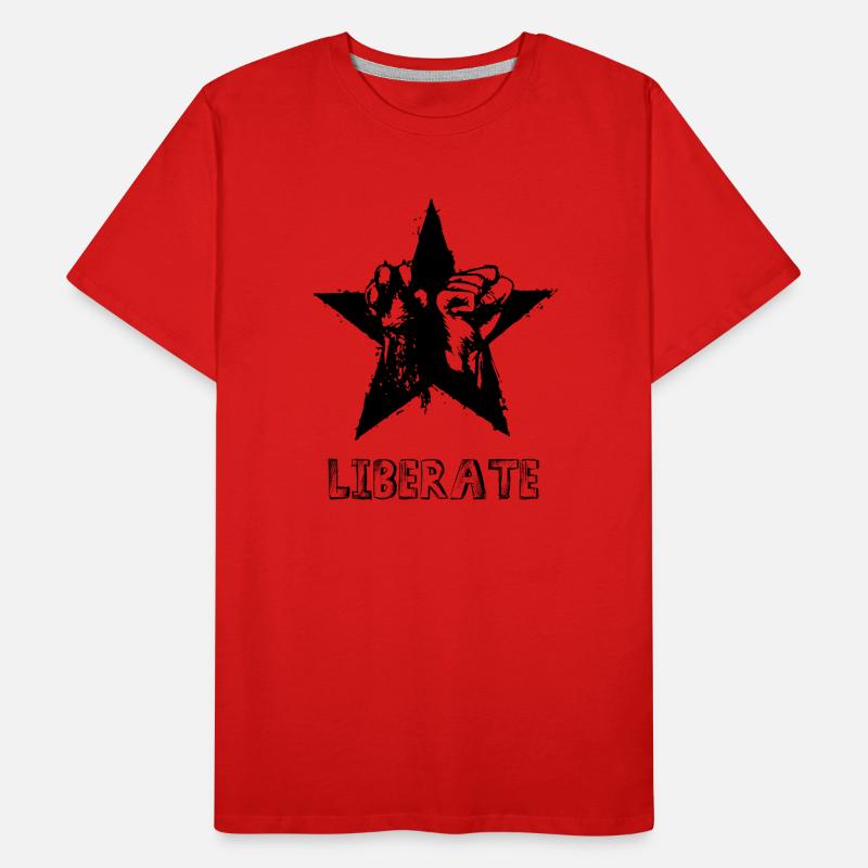 Pfote und Faust - Liberate Männer Premium Bio T-Shirt
