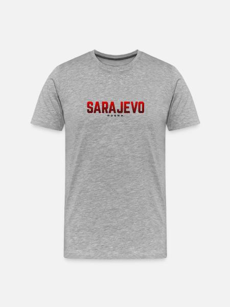 Bosnie Sarajevo - T-shirt bio Premium Homme - gris chiné