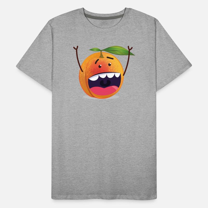 Cool Apricot | Comic Drawing Men's Premium Organic T-Shirt