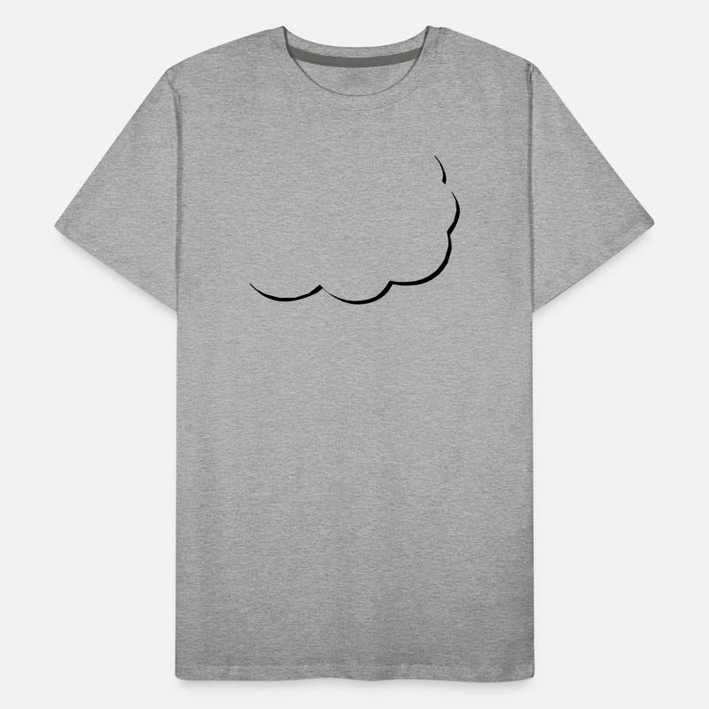 bulle de dialogue | demi-bulle de dialogue | Nuage | Nuage T-shirt bio Premium Homme