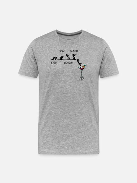 Faire la fête - T-shirt bio Premium Homme - gris chiné