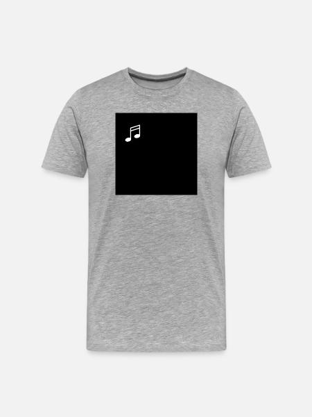 Music note - Men's Premium Organic T-Shirt - heather grey
