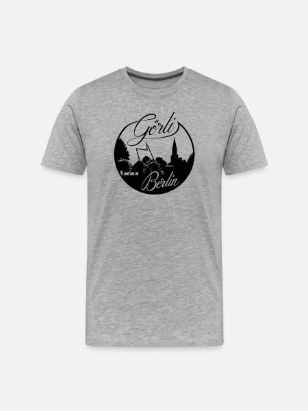 Görli Görlitzer Park - Männer Premium Bio T-Shirt - Grau meliert