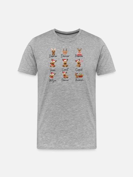 Renne - T-shirt bio Premium Homme - gris chiné