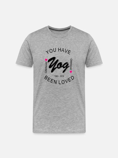 Vous avez été aimé Affiche - T-shirt bio Premium Homme - gris chiné