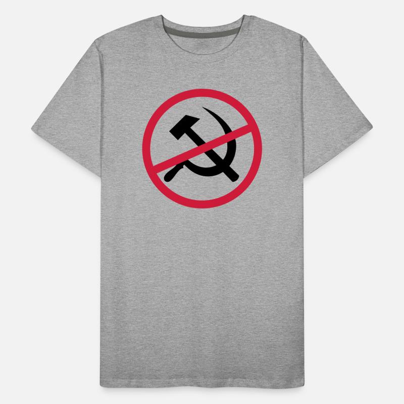 Signe du communisme interdit T-shirt bio Premium Homme
