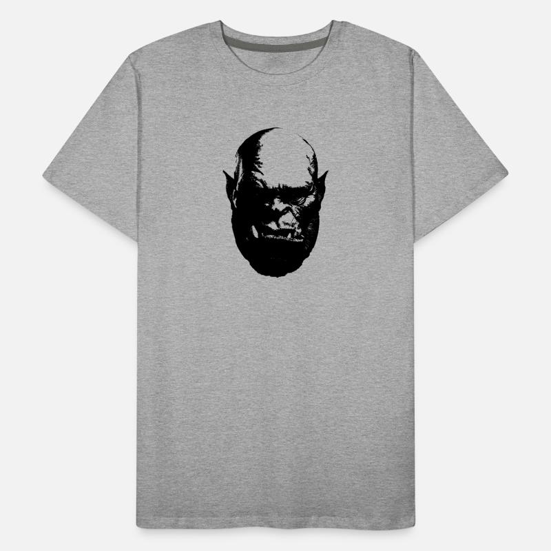Nocturnal Skull Silhouette Men's Premium Organic T-Shirt