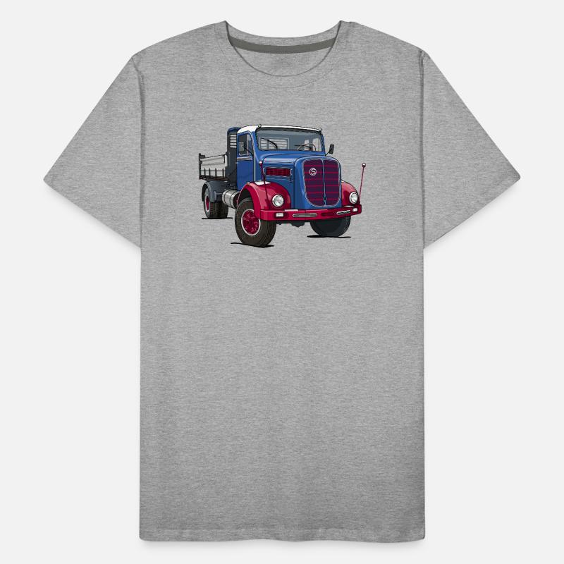 Camion oldtimer T-shirt bio Premium Homme