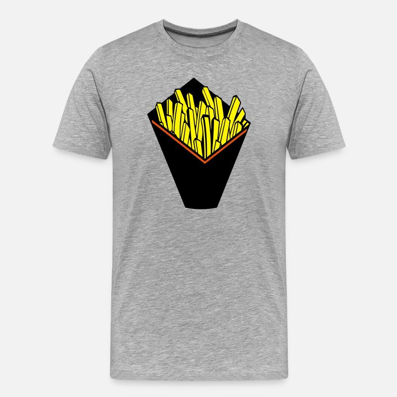 CORNET DE FRITE - T-shirt bio Premium Homme - gris chiné