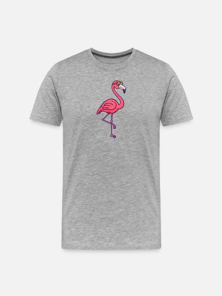 Flamingo Vacation Vacation Summer Chilling Relax - Men's Premium Organic T-Shirt - heather grey