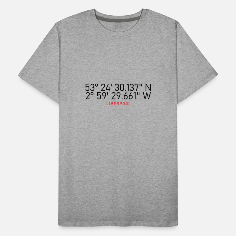 Coordonnées de Liverpool T-shirt bio Premium Homme