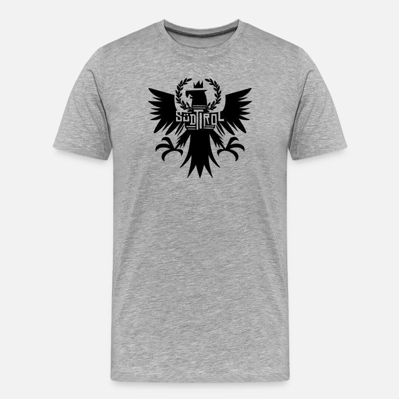 Abstrakter Übergangsblumenmuster - Männer Premium Bio T-Shirt - Grau meliert