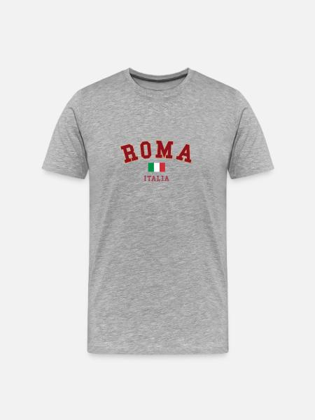Roma Italia - Men's Premium Organic T-Shirt - heather grey