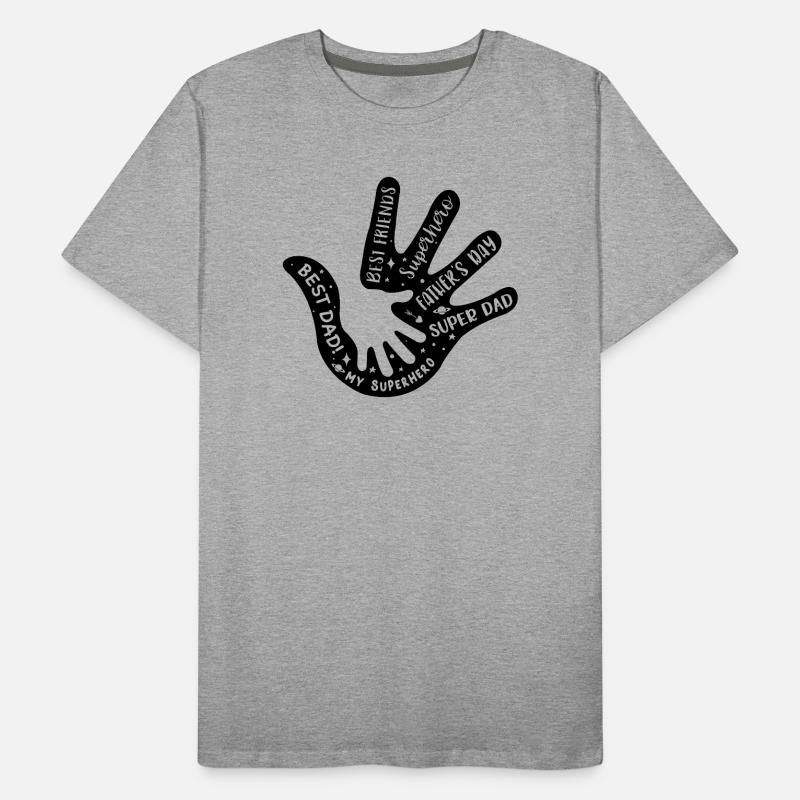 Père Main dans la main T-shirt bio Premium Homme