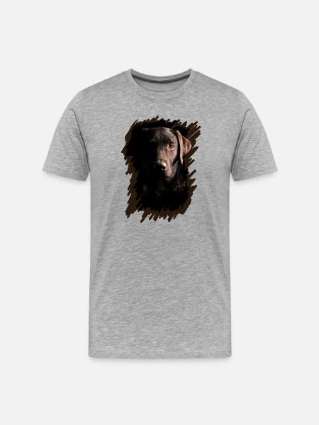 Labrador - T-shirt bio Premium Homme - gris chiné