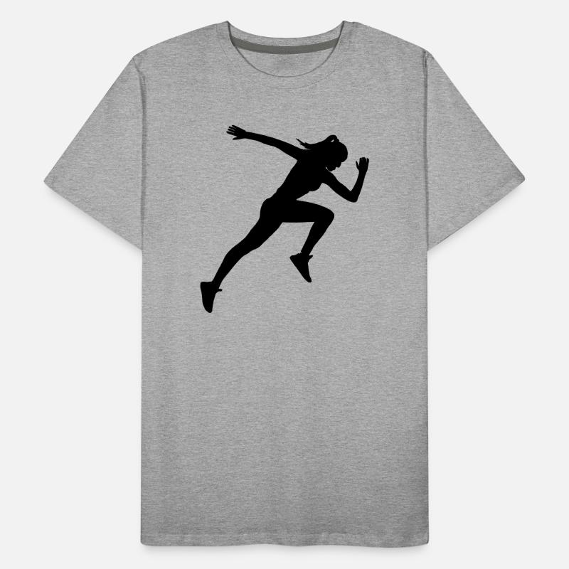 Running Sprinter Men's Premium Organic T-Shirt