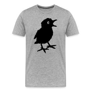 Chick chick beeper bird shade - Men's Premium Organic T-Shirt - heather grey - Front - Damien (186cm)