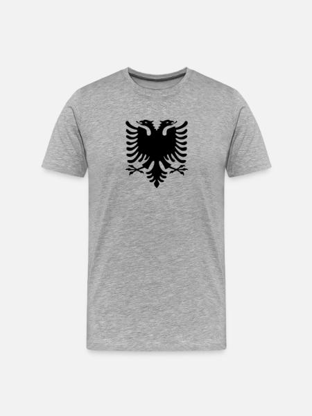 Shqiponja - Men's Premium Organic T-Shirt - heather grey
