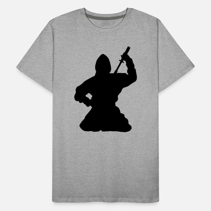 Ninja japanischer Spion oder Attentäter Männer Premium Bio T-Shirt