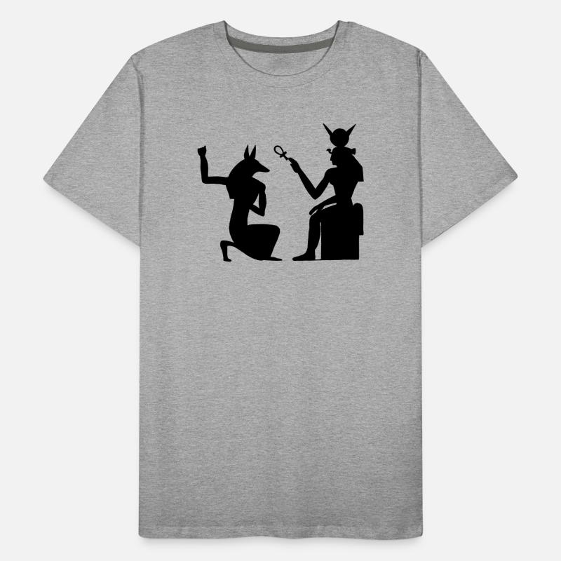 Pyramid Egyptian hieroglyphics pharaoh Men's Premium Organic T-Shirt