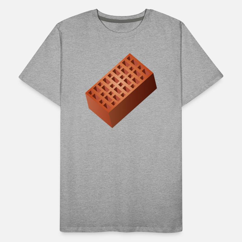 Brick Wall Bricks Bricks for Wall Construction Men's Premium Organic T-Shirt