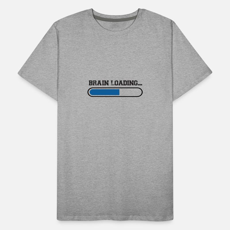 Brain at the Load – Loading Bar Men's Premium Organic T-Shirt