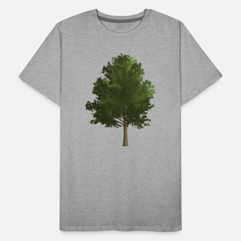 Arbre forêt érable, coloré, vert T-shirt bio Premium Homme