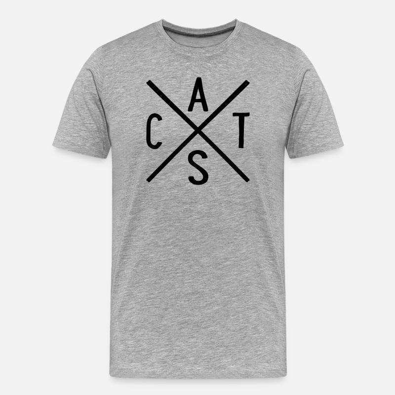 Chats - T-shirt bio Premium Homme - gris chiné