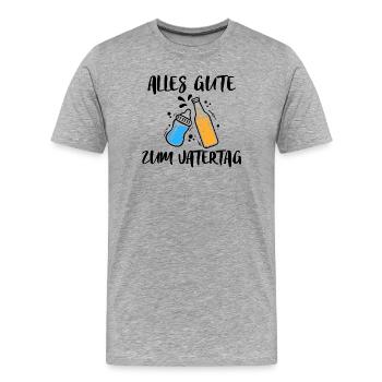 All Good Father's Day Men's Day Best Dad Dad - Men's Premium Organic T-Shirt - heather grey - Front - Damien (186cm)