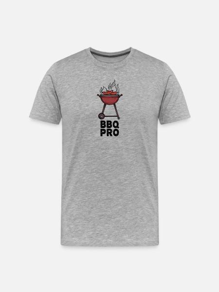 Grilling Grillmeister Barbecue Bratwurst Statement - Men's Premium Organic T-Shirt - heather grey