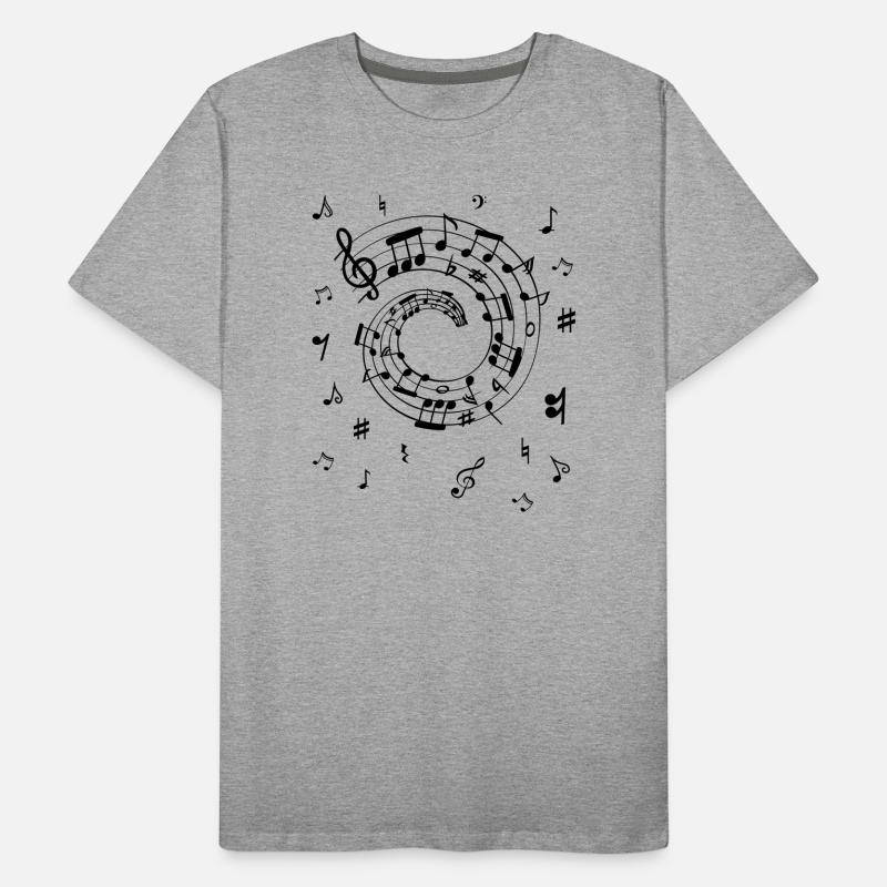 Musical notes Men's Premium Organic T-Shirt