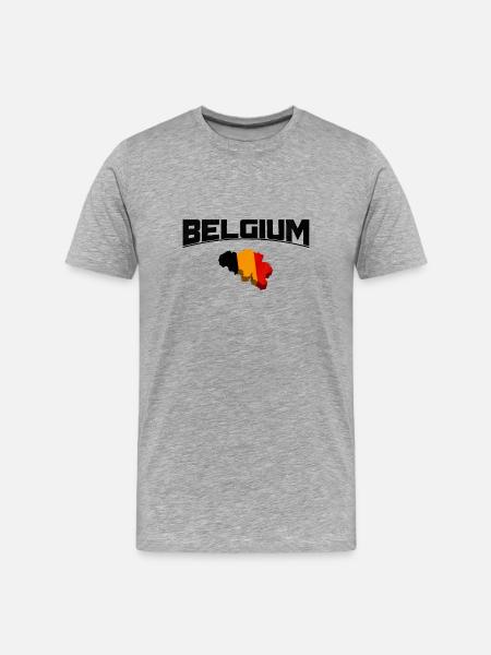 Belgium Belgium België - Men's Premium Organic T-Shirt - heather grey