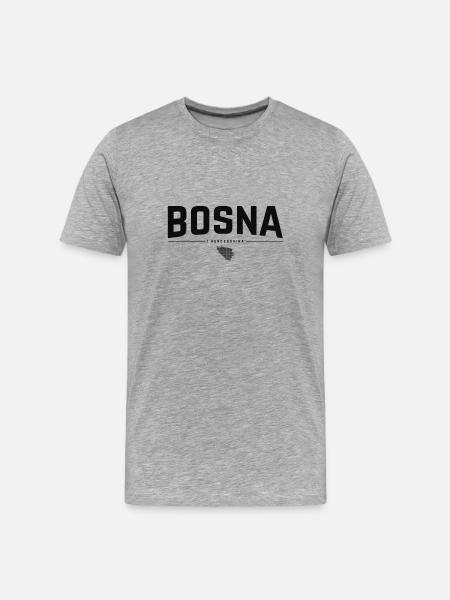 Bosna i Hercegovina - Men's Premium Organic T-Shirt - heather grey
