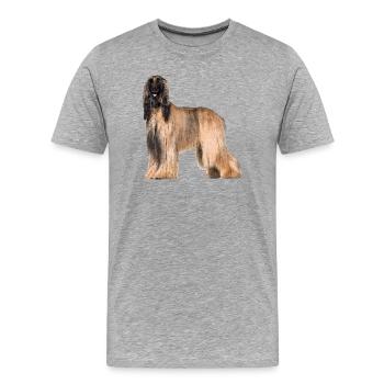 Afghane - Männer Premium Bio T-Shirt - Grau meliert - Vorne - Damien (186cm)
