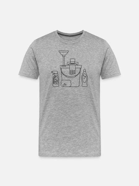 Putzeimer - T-shirt bio Premium Homme - gris chiné