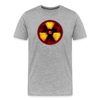 Radioactive - Men's Premium Organic T-Shirt - heather grey - Front - Damien (186cm)