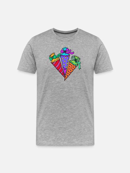 Sac d’école Début de l’école - T-shirt bio Premium Homme - gris chiné
