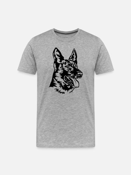 Hollandse Herdershond - Men's Premium Organic T-Shirt - heather grey