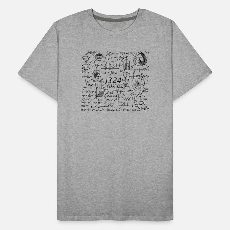 18th Birthday Math Math Student Mathefan Men's Premium Organic T-Shirt