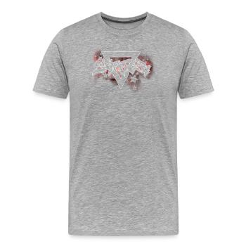 Skater Graffiti - T-shirt bio Premium Homme - gris chiné - Devant - Damien (186cm)