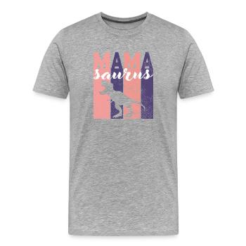 Muttertag Muttertag Muttertag Mutter surus - Männer Premium Bio T-Shirt - Grau meliert - Vorne - Damien (186cm)