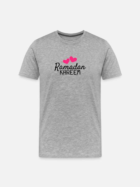 Ramadan Kareem Feast Love Ramadan - Men's Premium Organic T-Shirt - heather grey