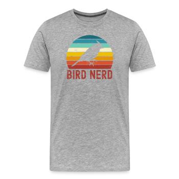 Bird Birds - Men's Premium Organic T-Shirt - heather grey - Front - Damien (186cm)