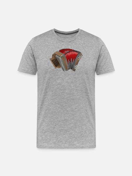 Styrian Harmonica - Franconia Bavaria | ZiachON! - Men's Premium Organic T-Shirt - heather grey